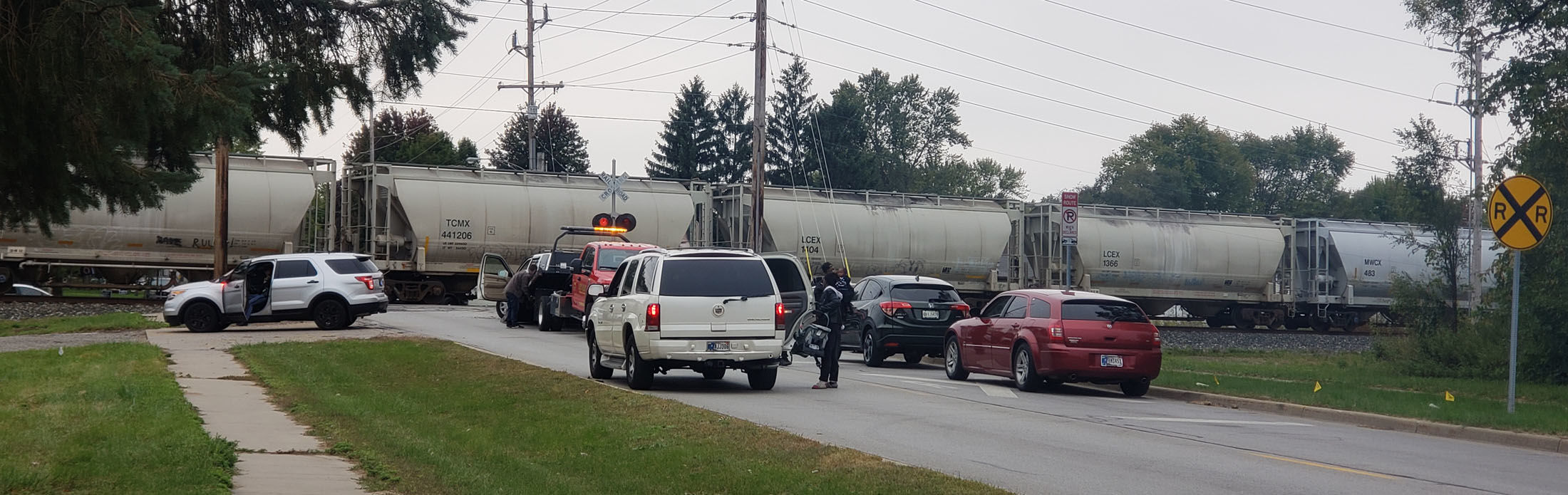 One injured when vehicle collides with train in Michigan City